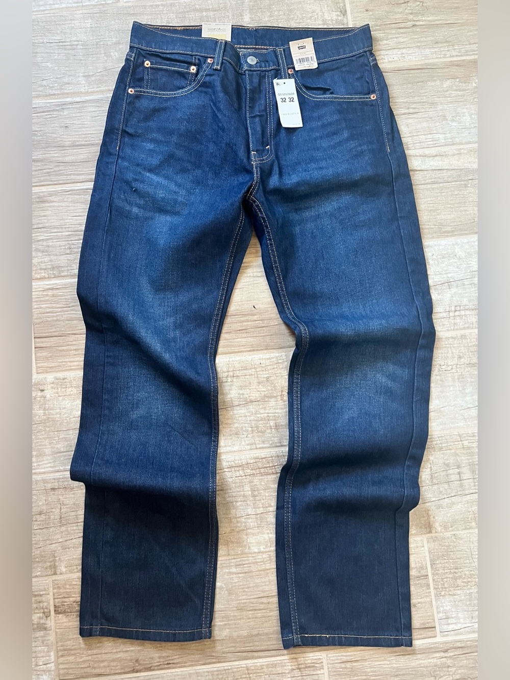 Levi's Men’s Dark Indigo Straight Jeans